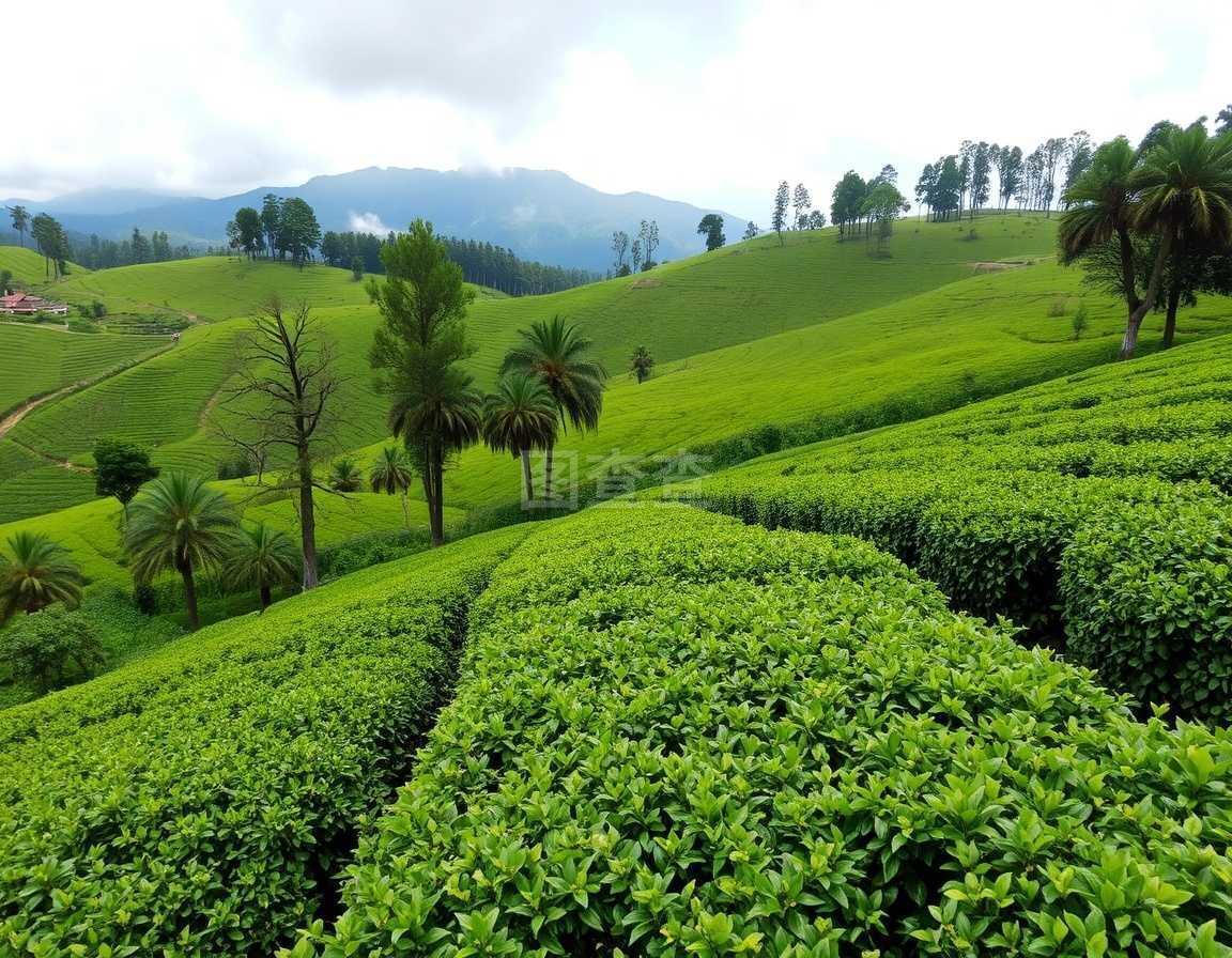 印度喀拉拉邦的茶叶种植园